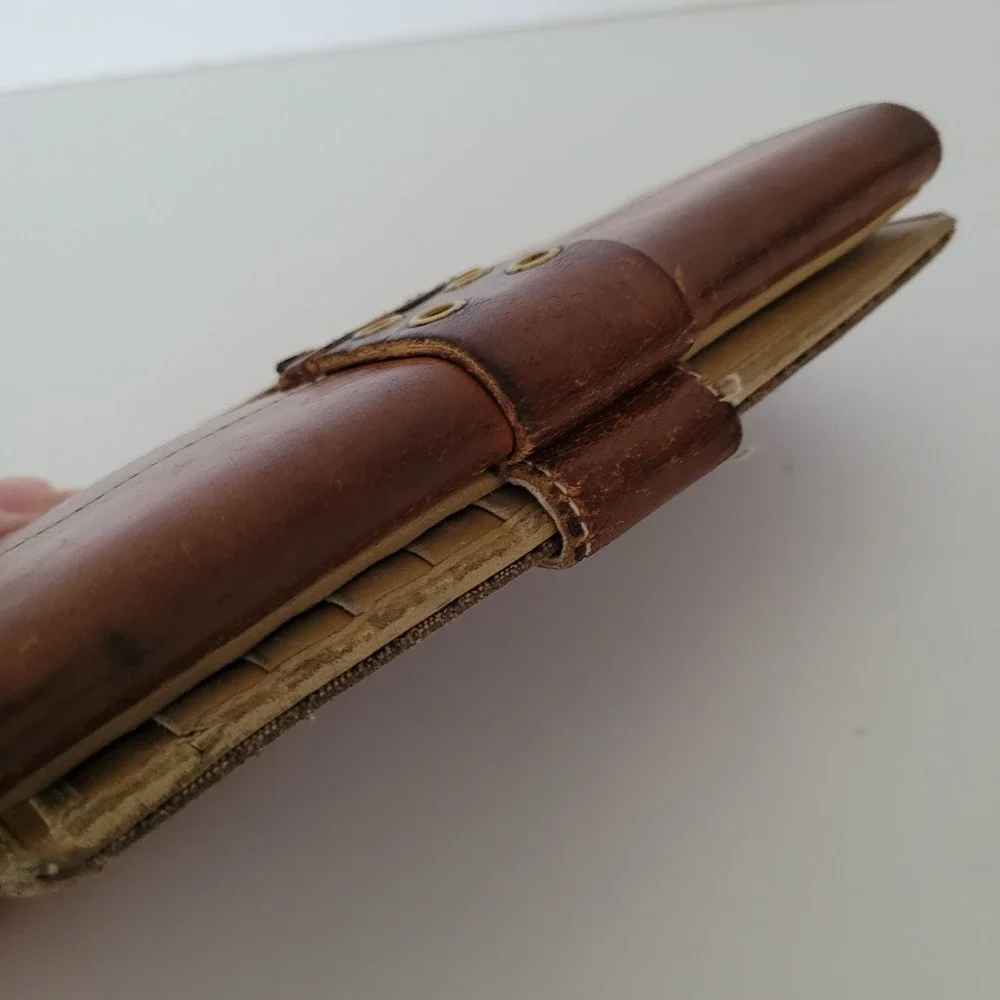 Christian Dior Vintage Trotter Monogram Wallet Brown Leather BM-0012